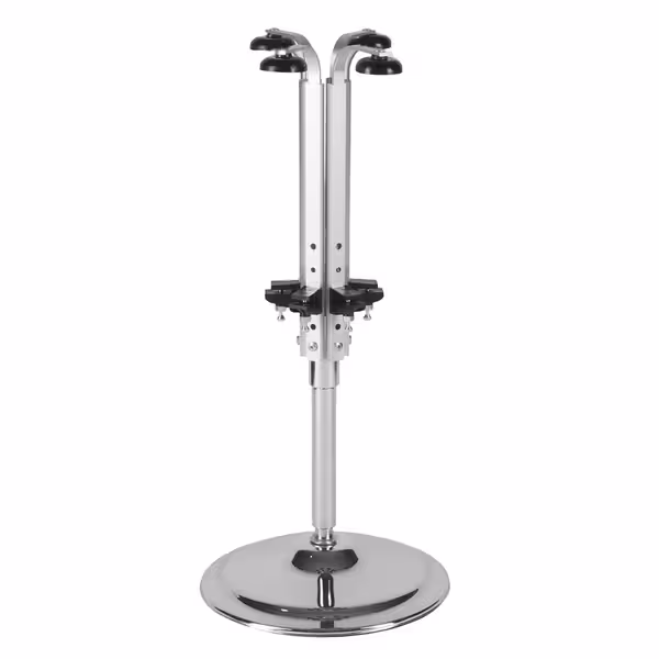 FUCHS | Rotating Countertop Bottle Stand for 4 Bottles - 0.7 to 1 L - Chrome-Plated