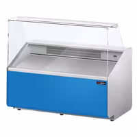 Chladicí pult - 1300 mm - přední panel světle modrý