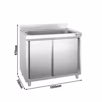 PREMIUM ormarić za pranje posuđa – 1000 x 700 mm – s 1 sudoperom