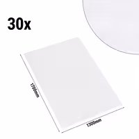 (30 pcs) Damask Tablecloth Tessin Atlas - Satin Band - 130x170cm - White