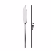 (12 pcs) Fish knife - Giancarlo - 18/10 stainless steel - 206mm