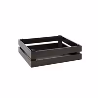 Ahşap Sunum Kutusu - SUPERBOX - Siyah - 350x290x105mm - GN 1/2 ile uyumlu