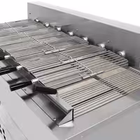 Grătar cu cărbuni / rotisor pentru pui – 1800 mm – cu 8 frigărui