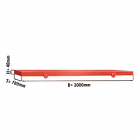 Placă de tăiere pentru masa de lucru – 2000 x 700 mm – Conformă cu HACCP – Roșie