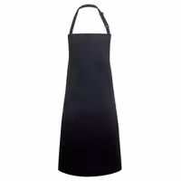 KARLOWSKY | Water-Resistant Bib Apron – Black - 720×860 mm - Adjustable Neck