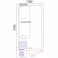 وحدة رفوف ألمنيوم - بداية - 1315x1800mm - عمق: 460 mm - 4 رفوف - الحمولة: 600 kg