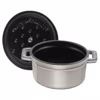 STAUB | Mini Cocotte Round Enamelled Cast Iron Casserole Dish – Ø 120 mm – Graphite Grey