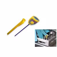 Termometru digital cu sondă de buzunar - rezistent la apă - cu alarmă de temperatură - sondă 121 mm - interval de măsurare -40/+200 °C