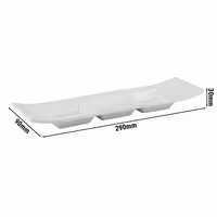 (6 adet) Sos Kasesi - Melamin - CASUAL - 290x90mm - Köşeli - Derinlik:30mm - Beyaz