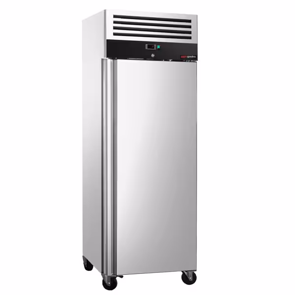 Szafa chłodnicza na blachy EN PREMIUM - EN 600x800 - 612L - 740x990mm - 1 drzwi - chłodzenie wentylowane; zamek - Czarny front