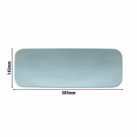 (2 pcs) SELTMANN WEIDEN | Rectangular Coupe Plate – Flat – Porcelain – 350×200 mm – Turquoise