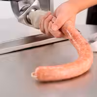 Ručna vertikalna punilica za kobasice i aparat za churros - 3 l - inox - uključuje 4 nastavaka za punjenje kobasica i 3 nastavaka za churros