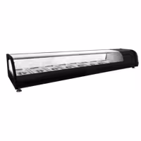 Witryna chłodnicza do tapas PREMIUM – 1750 x 400 x 250 mm – 8x GN 1/3 – od +4 do +8 °C