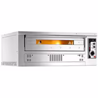(2 pcs) Gas Deck Pizza Oven - Twin Deck - Refractory Stone Deck - 6+6 - Ø 33cm (13") - 230V Single Phase - Mechanical Controls - up to 370°C