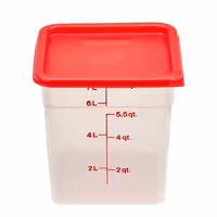 (6 komada) CAMBRO | CAMSQUARES® - Posude - 7,6 litara - Prozirne