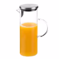 (6 adet) Cam Sürahi - 1,5L - Cam - Süzgeçli kapak - Şeffaf