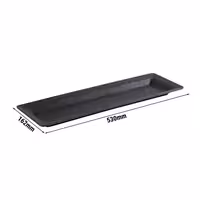 (6 pcs) GN 2/4 Gastronorm Tray - FROSTFIRE - Aluminium - 530x162mm - Height: 30mm - Grey