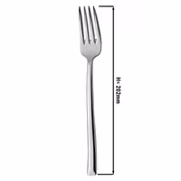 (12 pcs) Table fork - Stella - 18/10 stainless steel - 202mm - Mirror