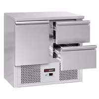 Rashladni pult ECO - 903x700 mm - 240 l - Statičko hlađenje - s 1 vrata - s 2 ladica