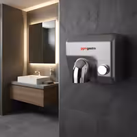 (2 pcs) Commercial Hand Dryer with Push Button - Matte Stainless Steel