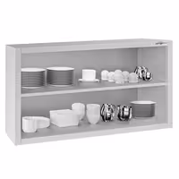 RVS wandkast ECO - 1000x400x650mm - open
