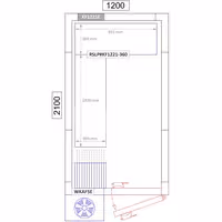 وحدة رفوف ألمنيوم - بداية - 1070x952mm - على شكل حرف L - عمق: 360 mm - 4 رفوف - الحمولة: 600 kg