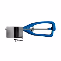Ice Cream Scoop - Square - 32x32mm - Stainless Steel - 33ml