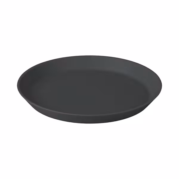 (12 pcs) Plate - Polypropylene - Ø205mm - Grey