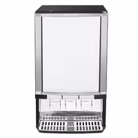 GASTRO-COOL | Rashladna vitrina za pića - 480 mm - 65 l - s 1 staklena krilna vrata & reklamnim zaslonom & LED osvjetljenjem - crni