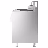 Koktel stanica - inox - 1200x720 mm - s 2 ladice, sudoper desno, 8 GN spremnika (1x 2/3, 1x 1/4, 2x 1/6, 4x 1/9) & higijenska zaštita i šipka za čuvanje boca