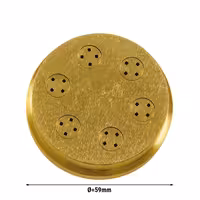 Ploče za stroj za tartlete NMS - Spaghetti Quadri 2 mm - Ø 59 mm - kompatibilno s NMSM4 - legura bakra i mjedi; za profesionalnu upotrebu