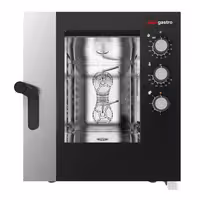 Commercial Electric Combi Oven - Manual Controls - 7x GN 1/1 - incl. Mounting brackets