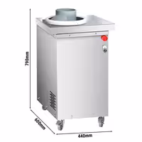 Konični zaokruživač tijesta - za tijesto za pizzu i kruh - 370 W - Raspon težine: ~50–300 g - 440x600 mm - max. 340 kom/h