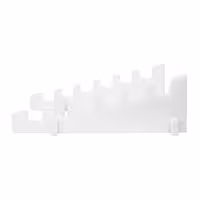 Chopping Board Rack for 40mm Boards - 6 Slots - Polyethylene - White