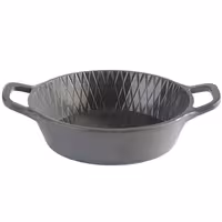 (60 adet) Kase - MINI - Melamin - 70ml - köşeli - taşıma kulplu - 115x85mm - Derinlik:25mm - Gri