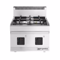 Plinsko kuhalo - 7 kW - 2 plamenika - nadpultni - 400x600x430 mm