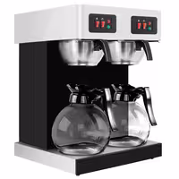 Commercial Twin Filter Coffee Machine - 2x 1.8L - 4.04 kW - Manual Fill - incl. 2 Glass Jugs