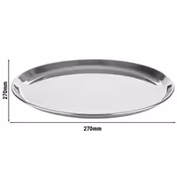 (6 tk) Serveerimiskandik KAFFEEHAUS - Roostevabast terasest - Ø 270 mm - Kõrgus: 15 mm