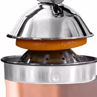 Heavy Duty Lever Citrus Press - Soft-Grip Handles - with 3 Perforated Plates - Bronze - Stainless Steel - Aluminium