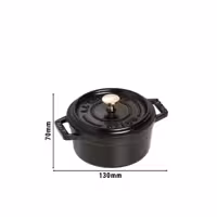 STAUB | LA COCOTTE - Mini Cocotte - Ø 100mm - Gjutjärn - Svart