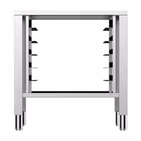 Base Stand - for Commercial Combi Oven KD Series - 730x600x770mm - 5x GN 1/1 - Stainless Steel - with Rack for 5x GN 1/1 Trays