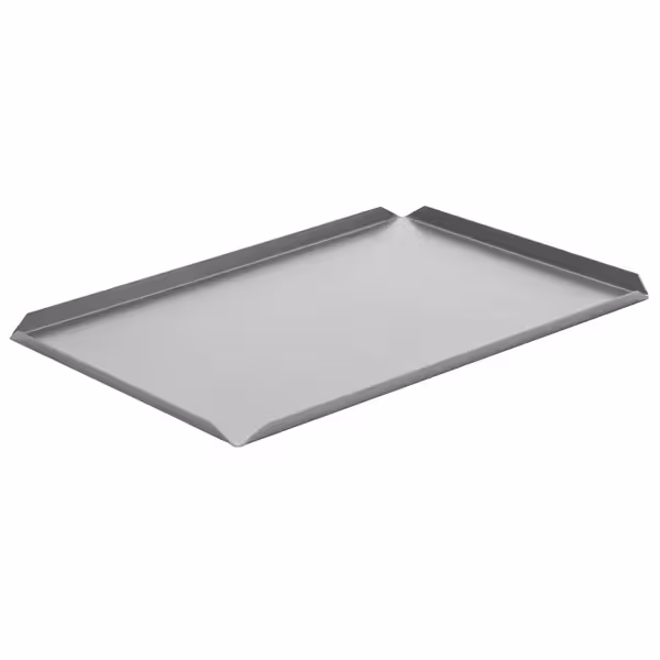 (5 buc) Platou de servire - aluminiu anodizat - 500x150x10 mm - argintiu