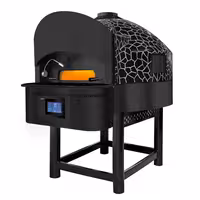 Gas Deck Pizza Oven - Single Deck - Refractory Stone Deck - 10 x Ø 30cm (12") - 230V Single Phase - Touchscreen Controls - up to 400°C - incl. Base frame