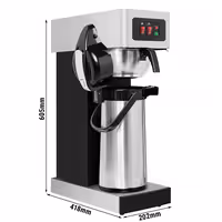 Commercial Filter Coffee Machine - 2.2L - 1.9 kW - with Manual Fill - incl. Pump Action Airpot