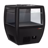 Pakastesaareke - 772x833 mm - 87 l - lasiset liukukannet - musta