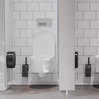 Set WC četki - Nehrđajući čelik - Crna boja