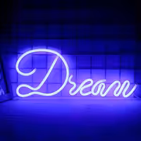 LED Neon Sign - Dream - Blue - 450x180mm