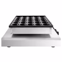 Commercial Waffle Maker - Single - Manual - 850W - Shape: Poffertjes - for 25 pieces - plates with Teflon coating