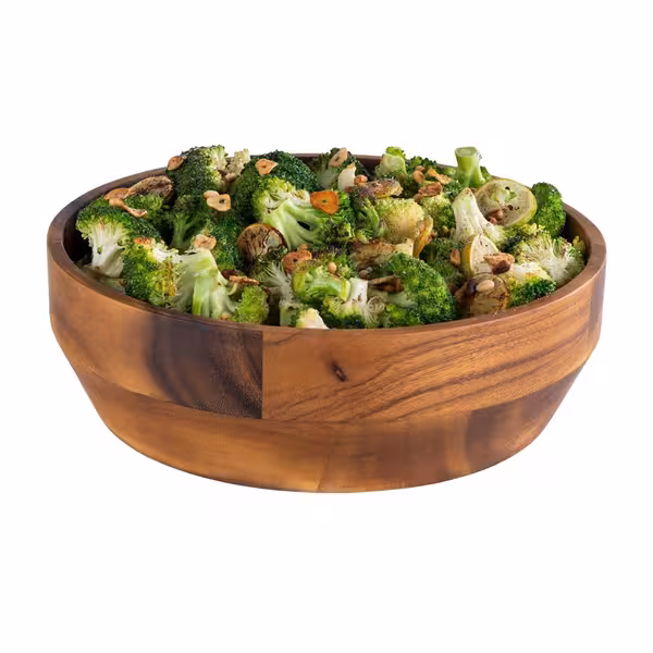 (6 adet) Kase - ACACIA - Akazya Ağacı - 3L - yuvarlak - Ø270mm - Derinlik:85mm - Kahverengi