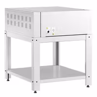 Electric Deck Pizza Oven - Single Deck - Refractory Stone Deck - 6 x Ø 30cm (12") - Mechanical Controls - up to 450°C - incl. Base frame